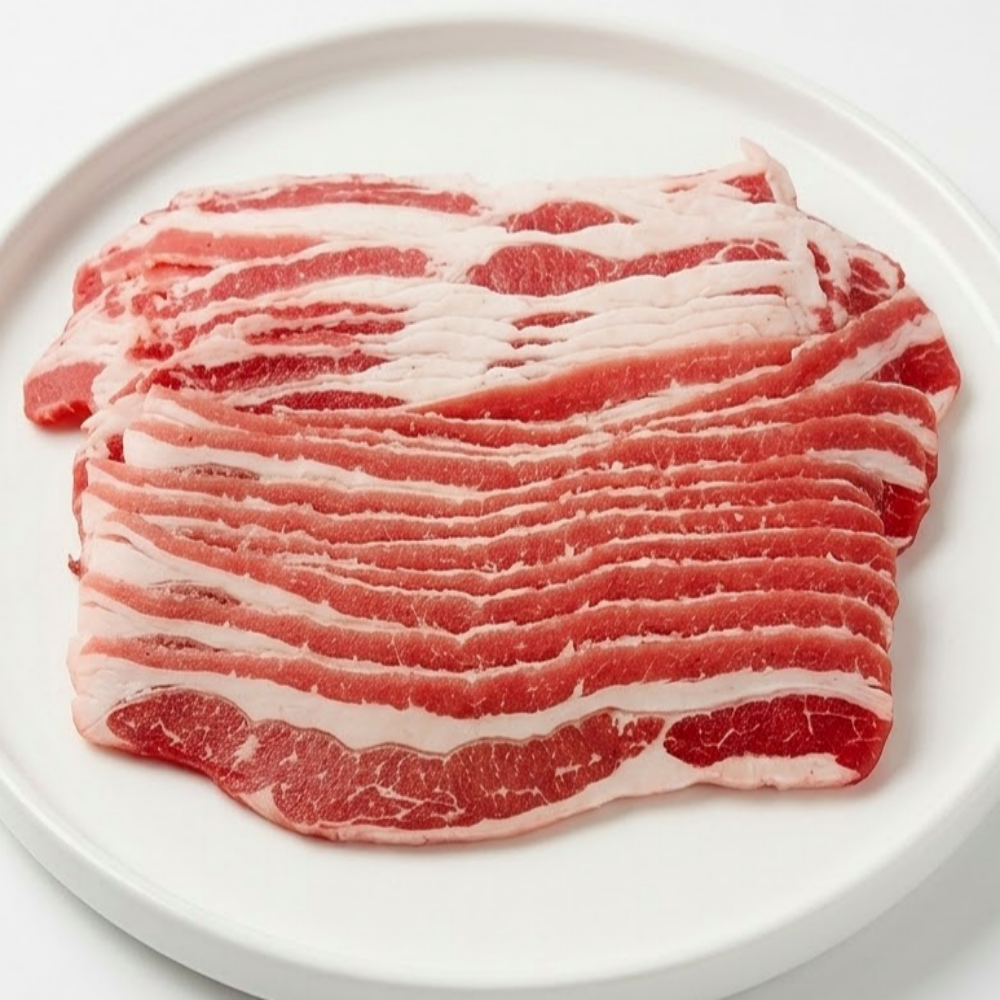 미국산 소고기 우삼겹 대패 삼겹양지 샤브 500g 구이 수입 삼겹 - 상품 이미지
