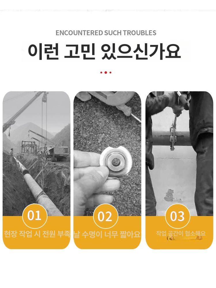대형 동파이프커터 수동 공구 컷터 컷팅 강철 강관 파이프절단기 배관작업용 금속 - 상세 이미지 3