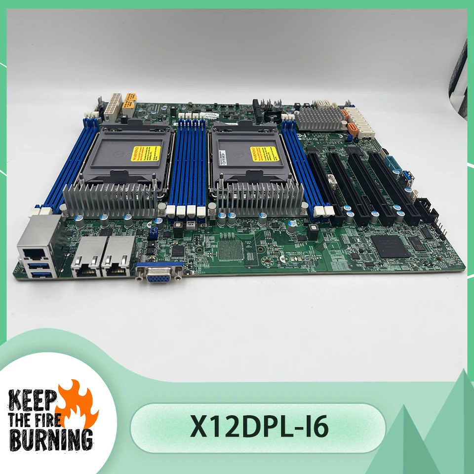 Supermicro C621A LGA-4189 DDR4-3200MHz 양방향 서버 마더보드 12XSATA 3 256GB X12DPL-i6