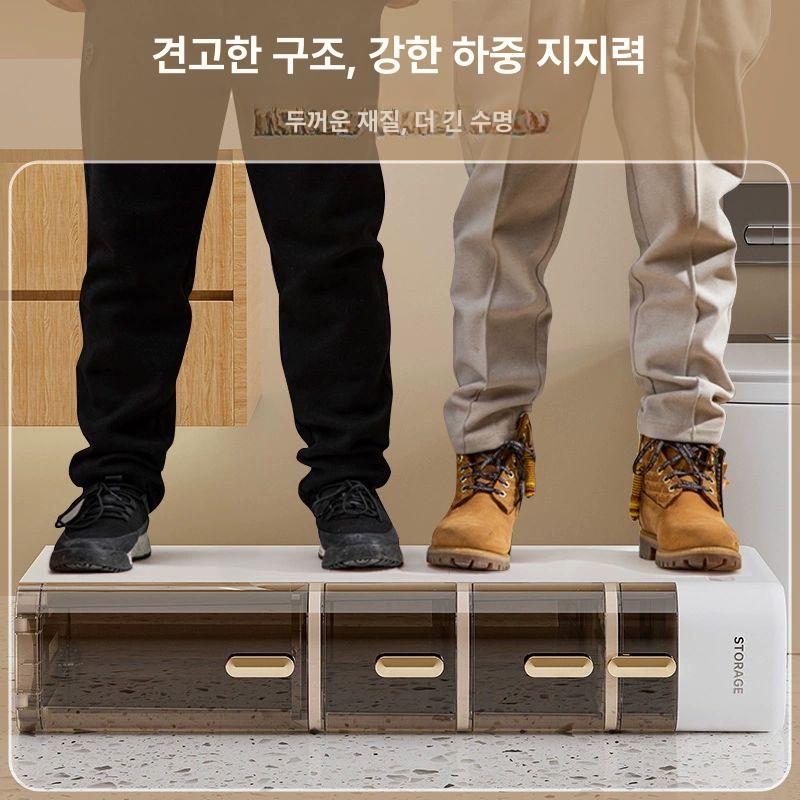 욕실장 수납장 무타공 접착식 스테인레스 거치대 선반형 욕실선반 코너선반 홀더 무광 - 상세 이미지 4