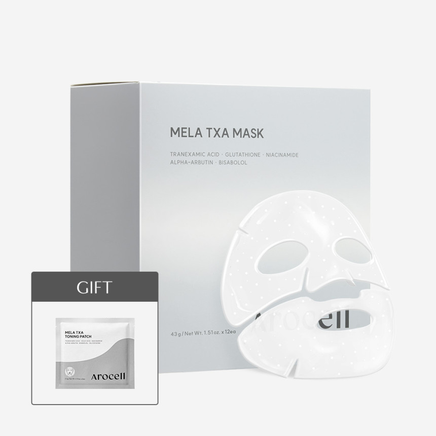 [10% 추가적립 아로셀 멜라 TXA 마스크 12매 + [증정 멜라 TXA 토닝패치 1개 사진 1