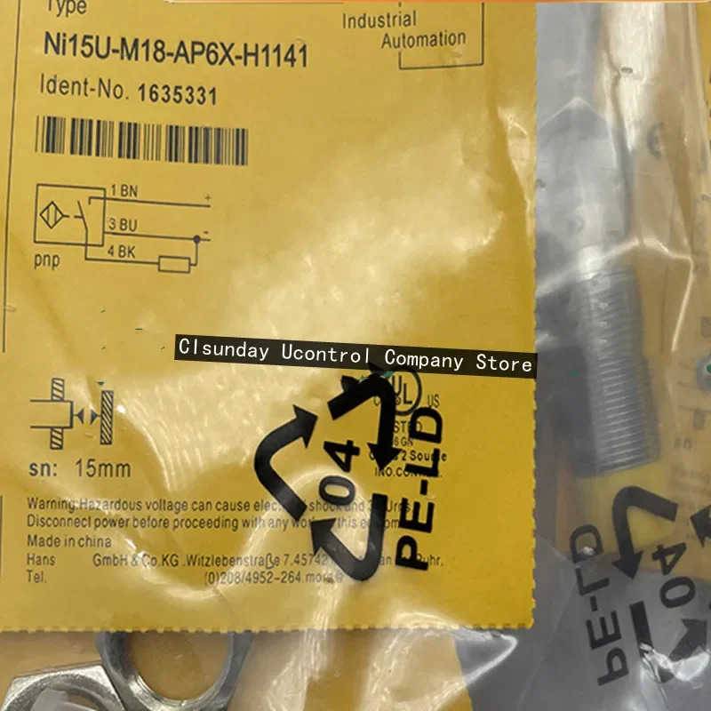 3PCS 스위치 Ni15U-M18-AP6X-H1141 Ni15U-M18-AN6X-H1141