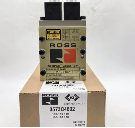 ROSS 듀얼 펀치 클러치 솔레노이드 밸브 D3573A6164 24V 110V 220V D3573A6161 4735 4144 8161 6016 7161 7993 7151/8813