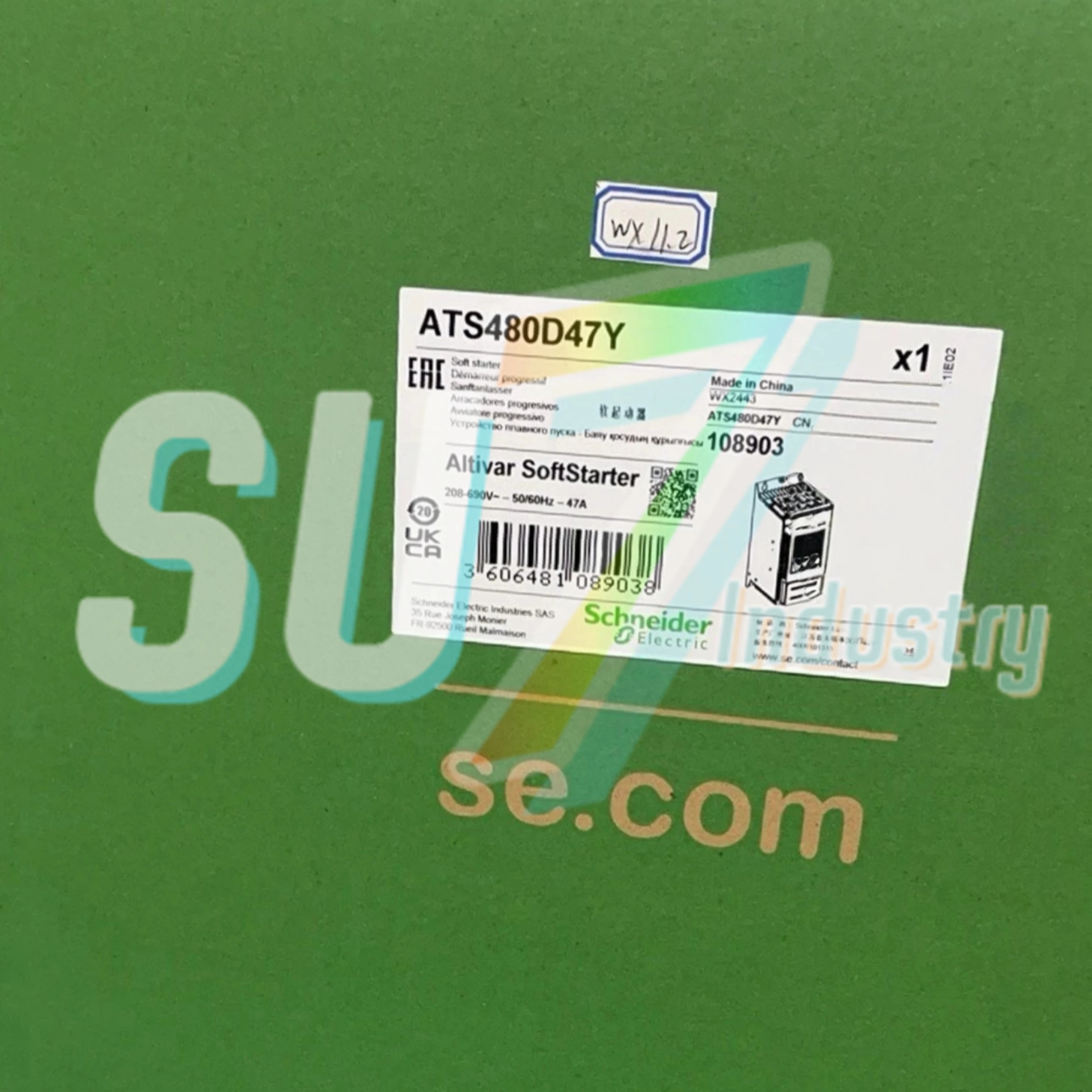 소프트 스타터 ATS480D17Y 17A 7.5kW ATS480D22Y 22A 11kW ATS480D32Y 32A 15kW ATS480D38Y 38A 18.5kW