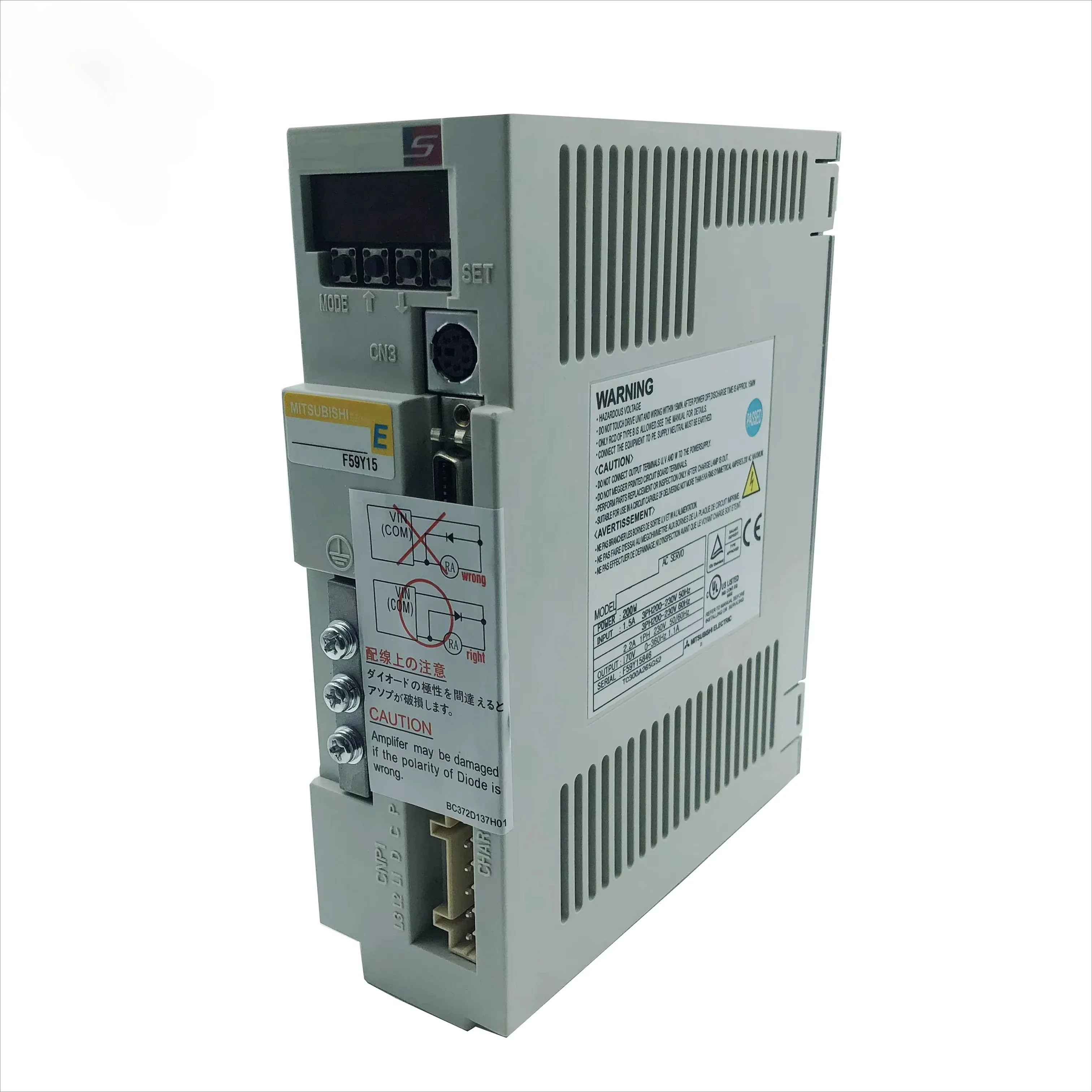 MR-J2S-60A4 mrj2s60a4 단상 서보 드라이브 신