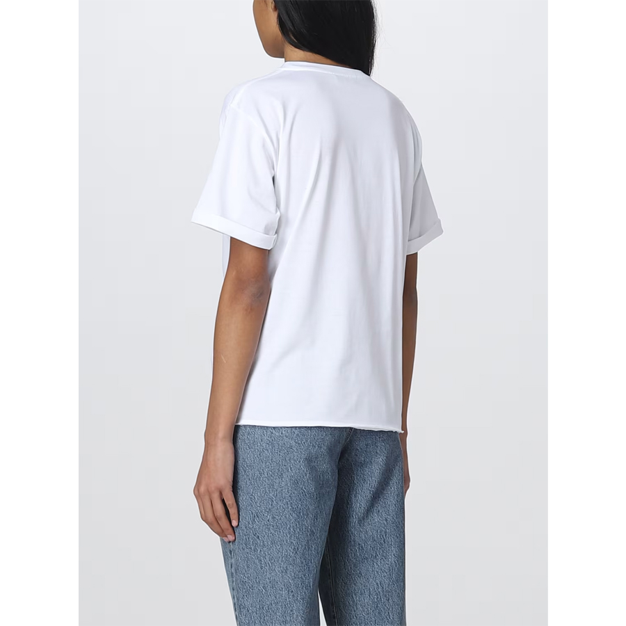 생로랑 여성 리브 고쉬 뱐팔 티셔츠 화이트 460876 YB2DQ 9000 이미지 6