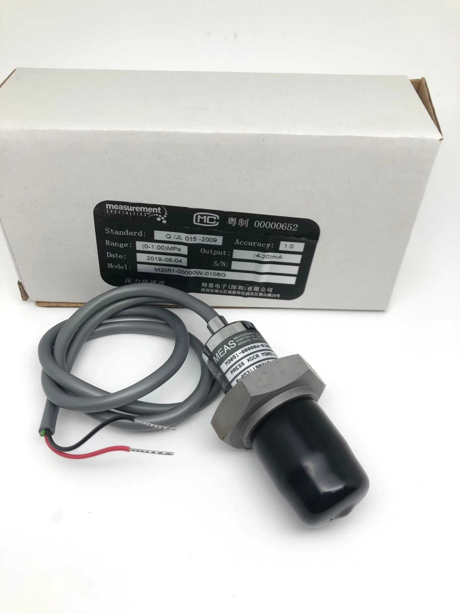 M3051-00000W-010BG MEAS 압력센서 기술 지원