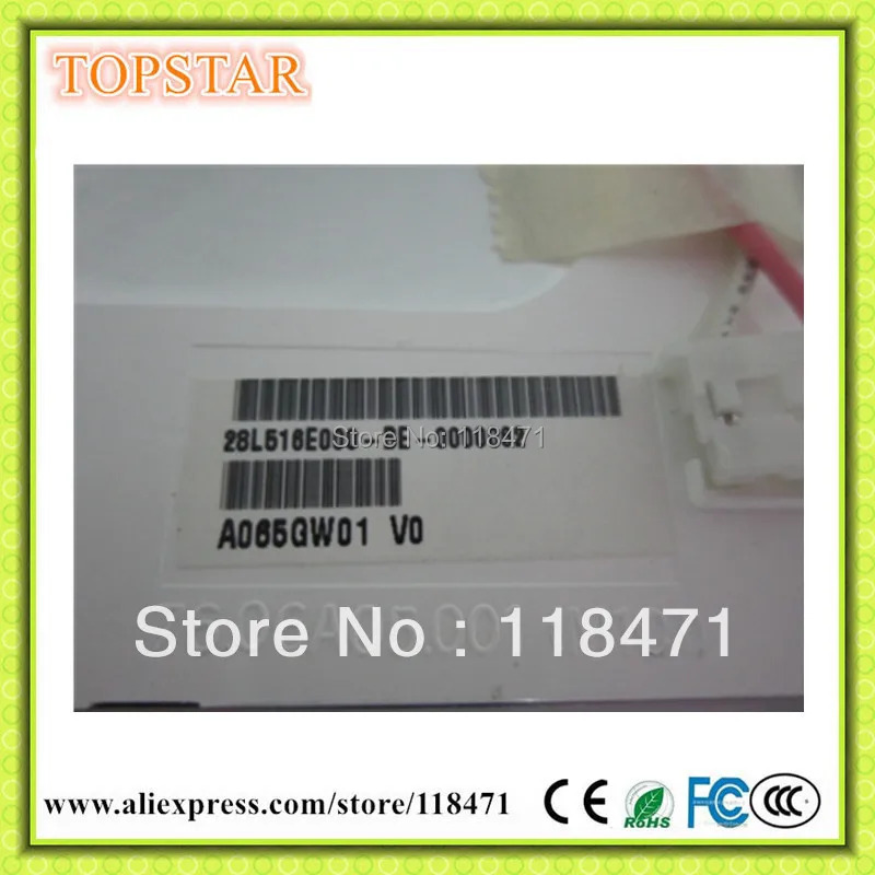 자동차 DVD GPSLCD 패널 A065GW01 V0 AUO 6.5 인치