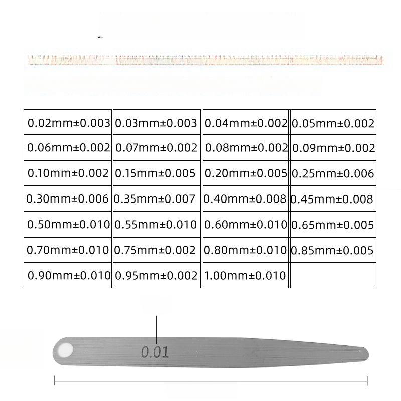 스테인리스 필러 측정 도구 눈금자 스테인레스 블레이드 갭 게이지 간격 검사 계량 - 상세 이미지 5