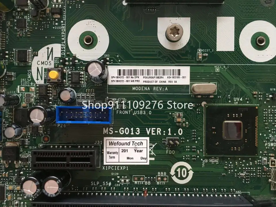 hp호환 400 G2 SFF 데스크탑 마더보드마더보드 MS-G013 VER1.0 804372-001 803189-001 LGA1150 H81