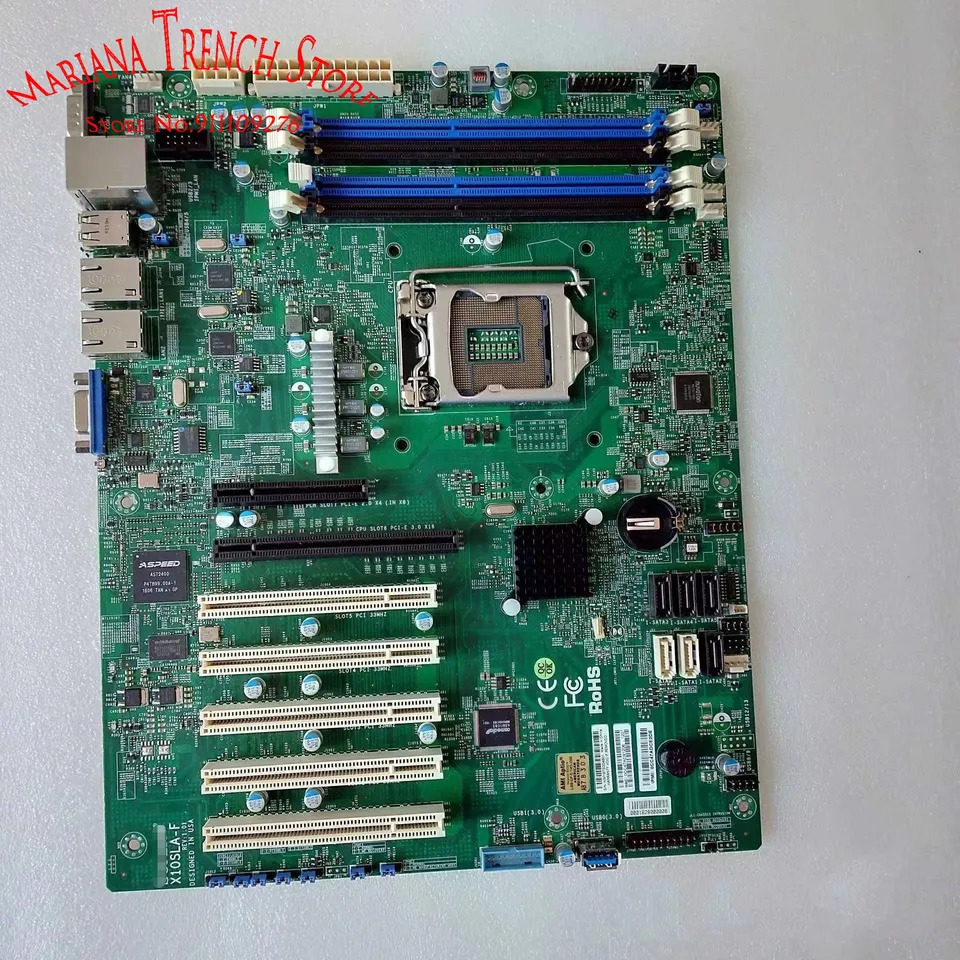 슈퍼마이크로 산업 제어 마더보드X10SLA-F LGA1150 E3-1200 v3/v4 4 세대 코어 i3 DDR3 ECC 듀얼 GbE LAN 포트