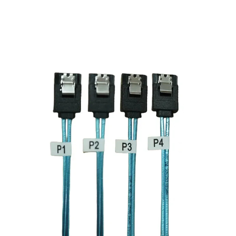 미니 SAS - 4x SATA 케이블  SFF-8087 6Gbps 백플레데이터 분배기