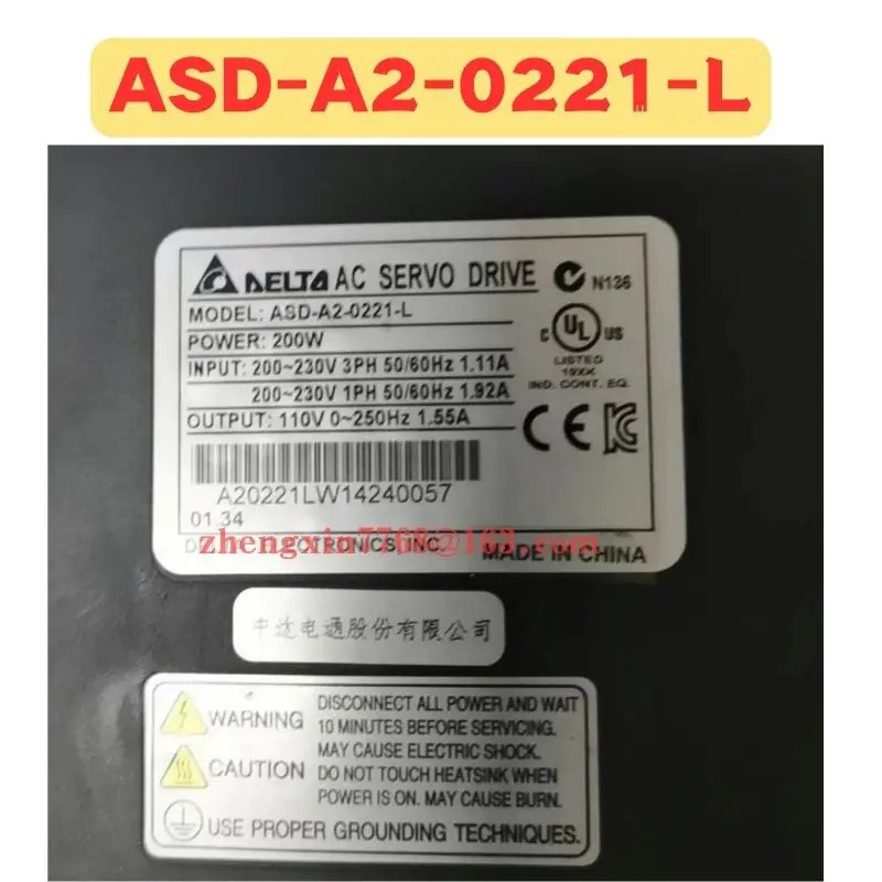 리퍼 서보 드라이브 ASD-A2-0221-L ASD A2 0221 L 정상 기능 완료