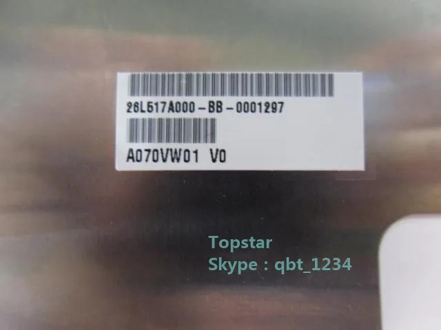 MP4 PMPLCD 패널 디스플레이 A070VW01 V0 7.0 인치 800x480