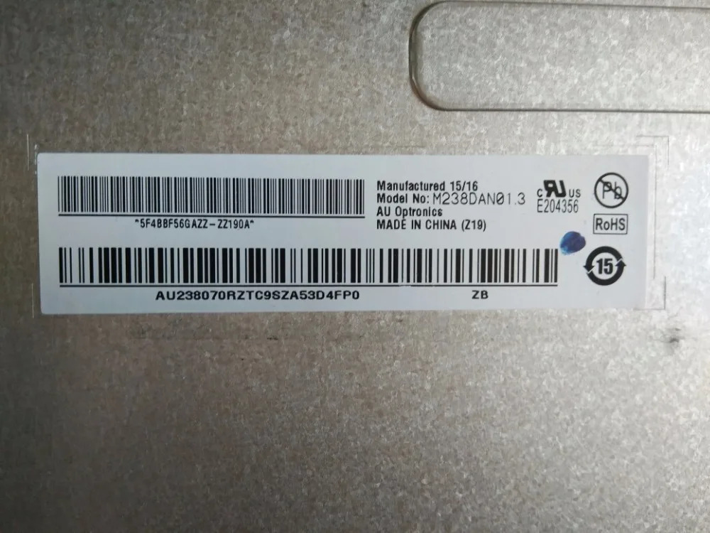 23.8 인치 LED LCD 스크린 A 등급 M238DAN01.3