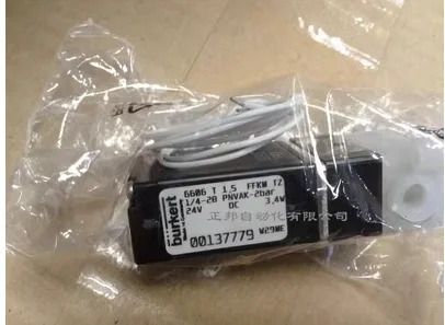 Burkert Baud 3방향 부식 방지 솔레노이드 밸브 6606 T 1.5 00137779 00137782 00165844 24V DC 3.4W
