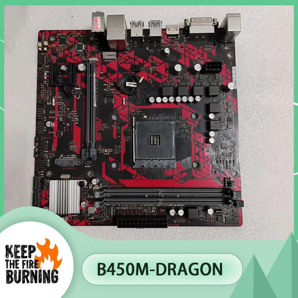 AS-US B450M 마더보드 B450M-DRAGON