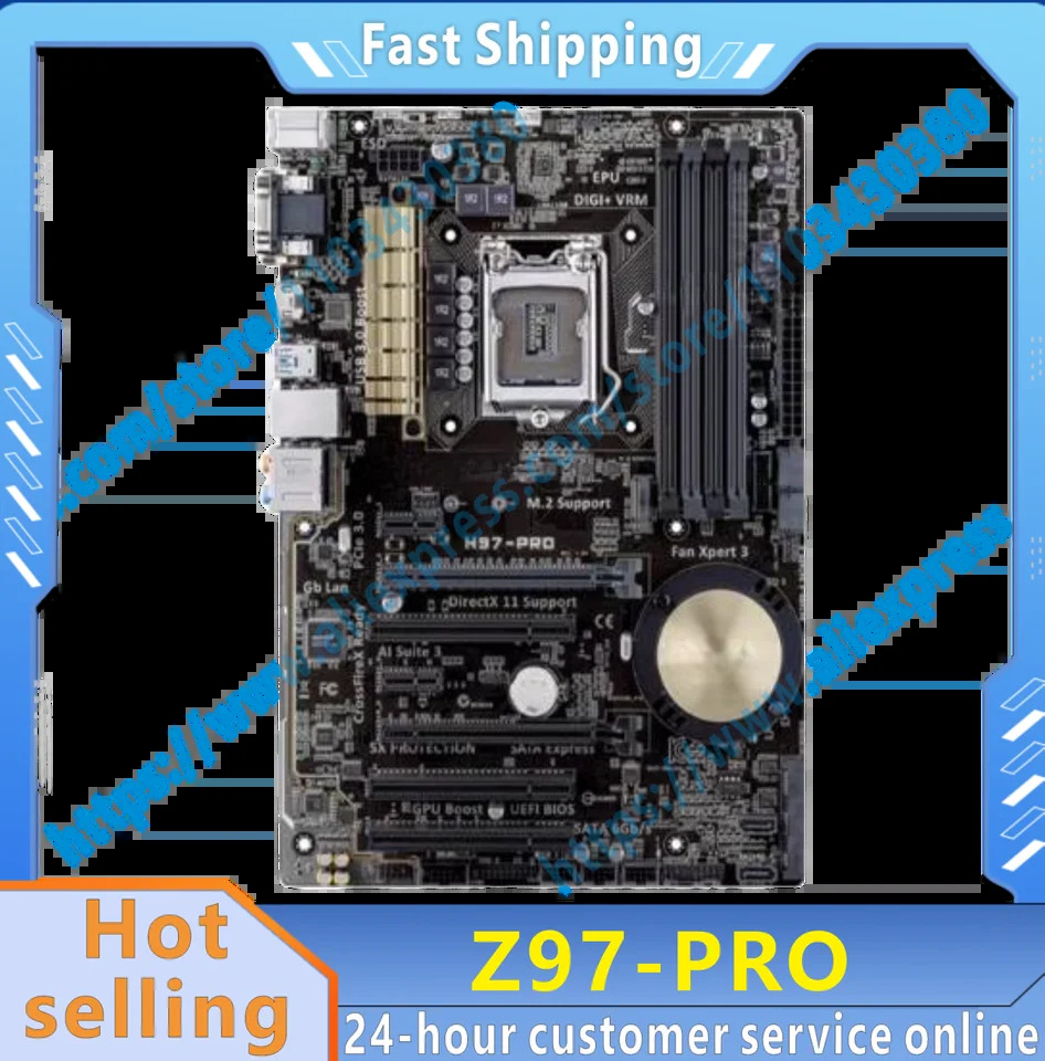 Z97-PRO Z97 LGA 1150 i7 i5 i3 DDR3 32G SATA3 USB3.0