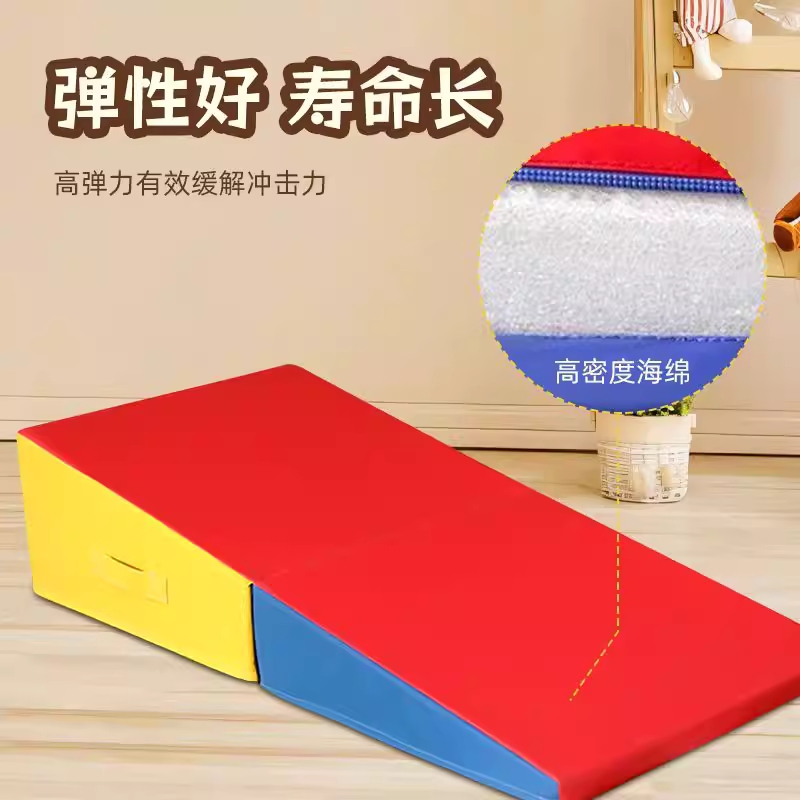 접이식 뜀틀 경사 매트 슬로프 체육관 교육 훈련 삼각 120x60x35cm - 상세 이미지 3