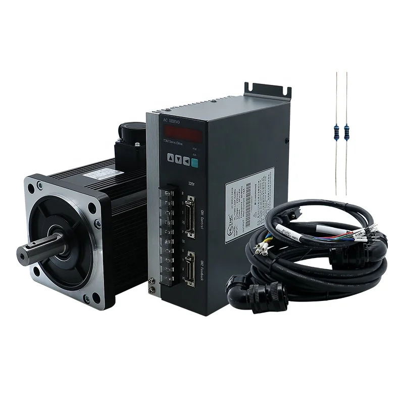 HLTNC 130ST-M07725 -L30F-GABN 7.7NM 2KW 220v 2500rpm 2500PPR 고출력 고속 서보모터 세트 CNC용