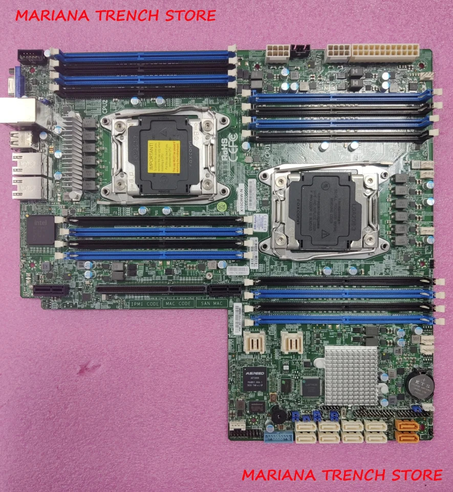 슈퍼마이크로 마더보드X10DRW-N LGA 2011 제온 프로세서 E5-2600 v4/v3 패밀리 i350-AM2 듀얼 포트 GbE LAN
