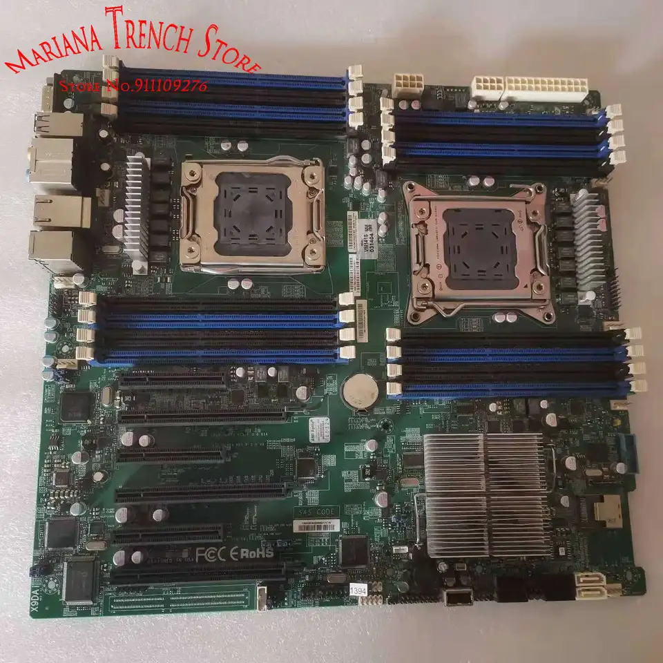 슈퍼마이크로 제온X9DAi마더보드 듀얼 LGA2011 E5-2600 V1 V2 패밀리 ECC DDR3 PCI-E 3.0 SATA3 USB