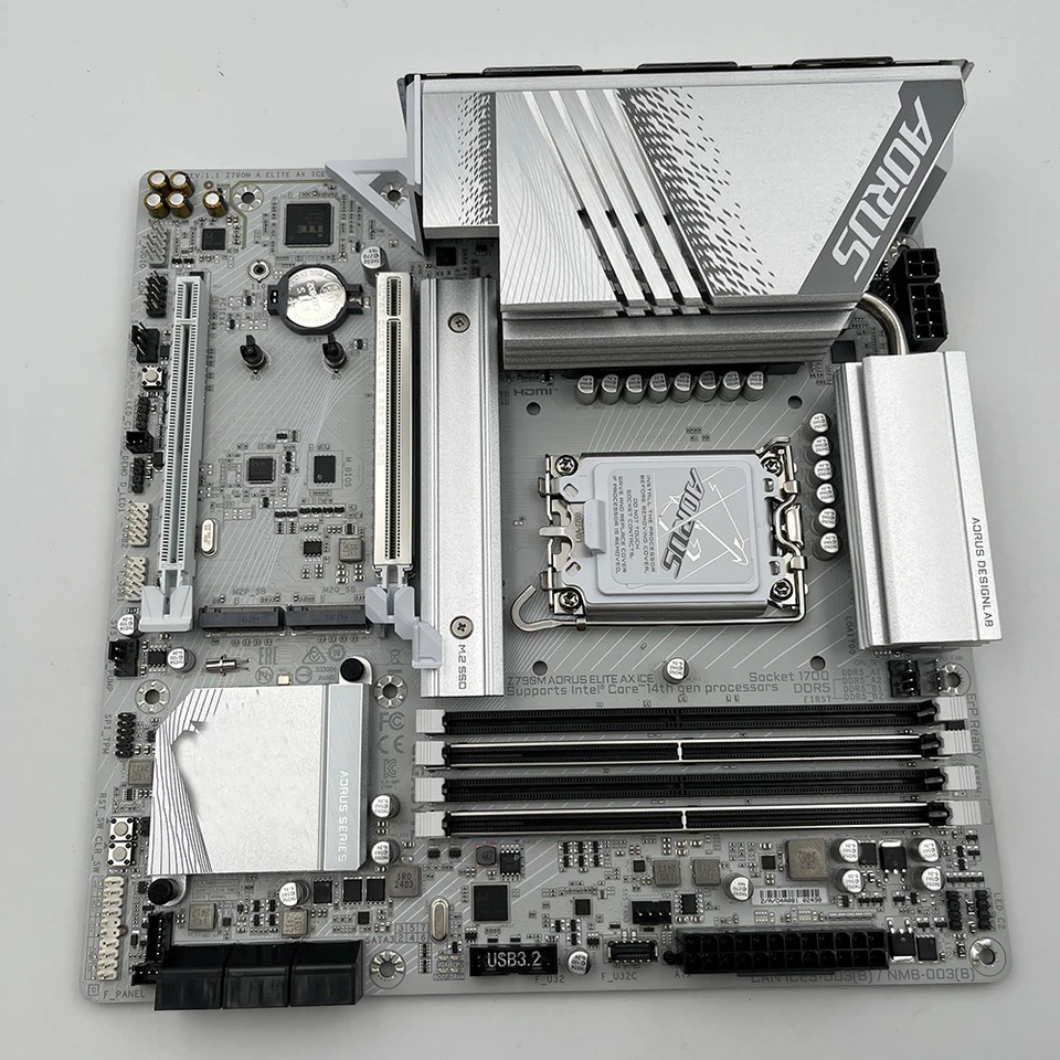 GIG-AB-YTE 데스크탑 PC 마더보드와이파이 6E Z790M AORUS ELITE AX ICE