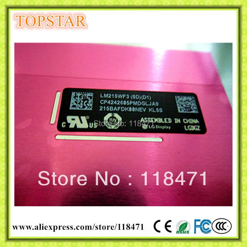 LM215WF3-SDD1 LCD 패널 LM215WF3 SDD1 21.5 인치 6 개월