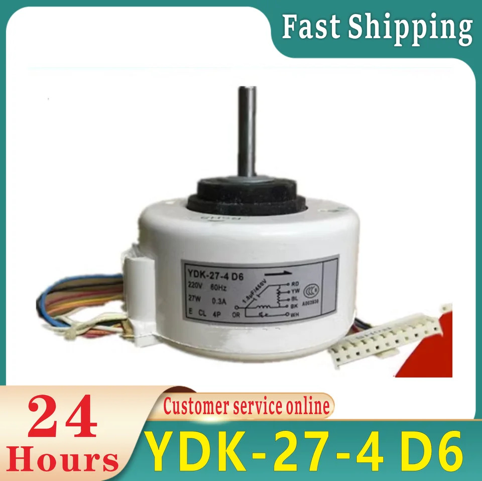 The air conditioning fan motor YDK-27-4 A6 D6 is working well with work