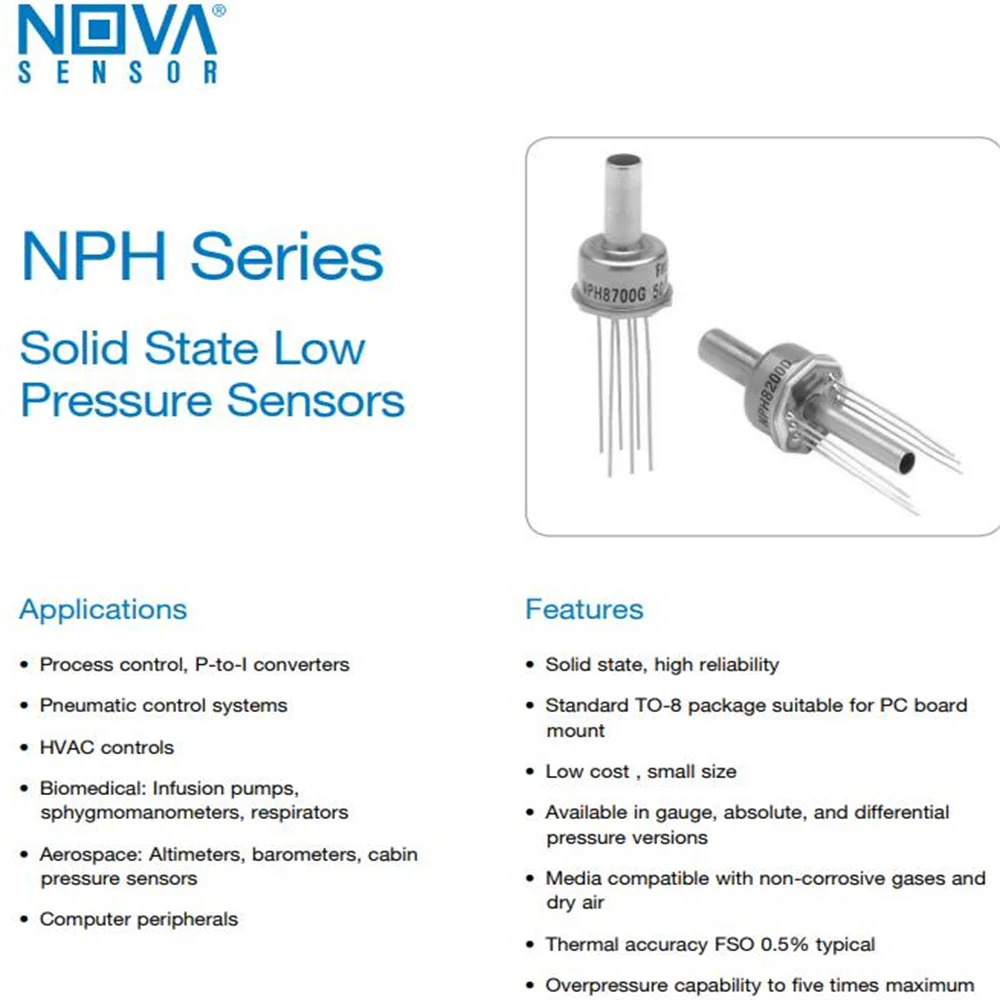 NPH-8-100AH NPH-8-200GH NPH-8-200AH NPH-8-200DH NPH-8-700DH NPH-8-700GH 앰페놀 고급 센서