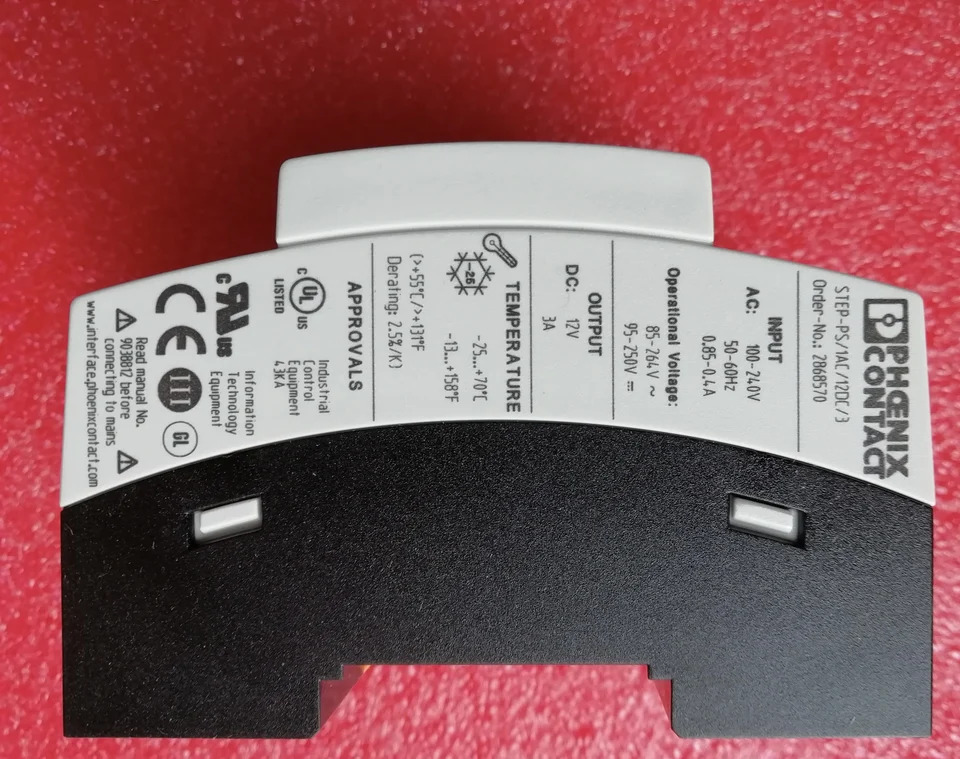 2868570 피닉스 레일 전원공급장치 STEP-PS/1AC/12DC/3 출력 12V DC/3A