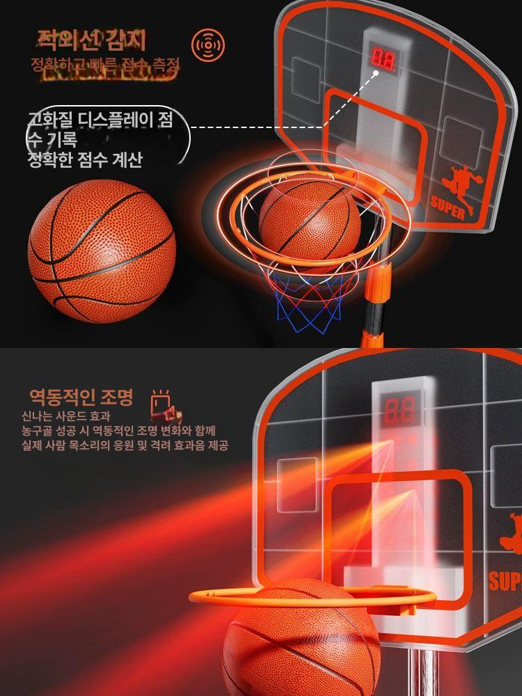 이동식 미니농구대 가정용 실내 게임 백보드 연습용 청소년 흡착식 조절 - 상세 이미지 2