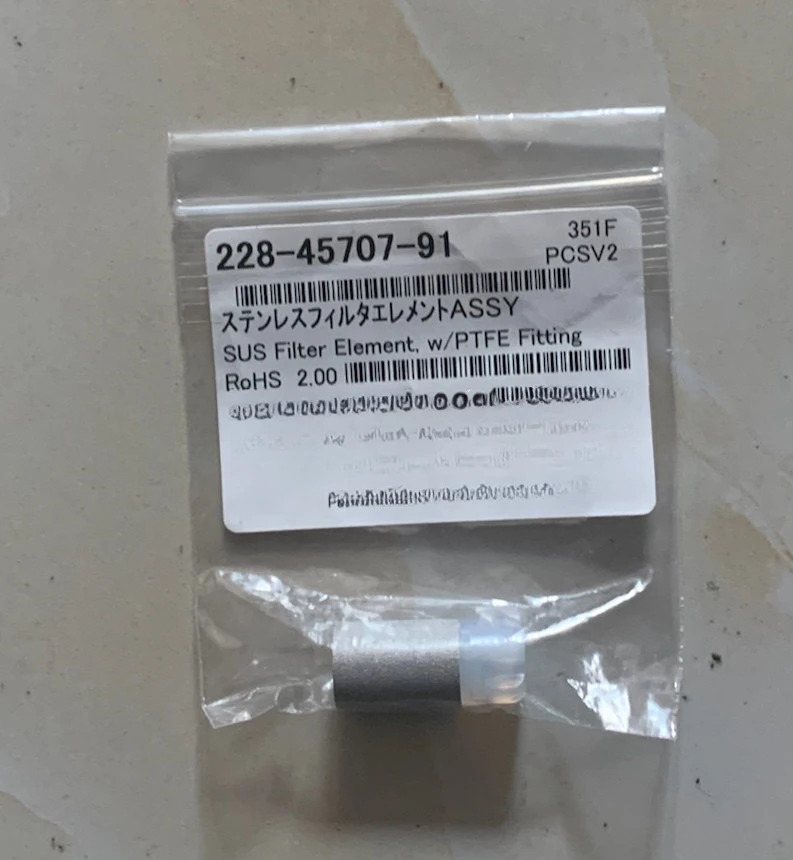 Shimadzu 필터 흡입 헤드 싱커 액체 크빈티지토그래피 솔벤트 흡입구 228-45707-91