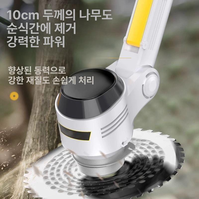 무선 예초기 잡초제거 트리머 벌초기 잔디깍기 충전식제초기 잔디깎이 예취기 가정용 - 상세 이미지 3