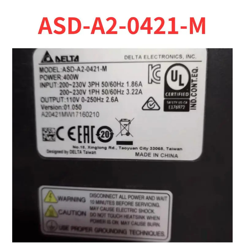 리퍼 ASD-A2-0421-M 서보 드라이버 OK