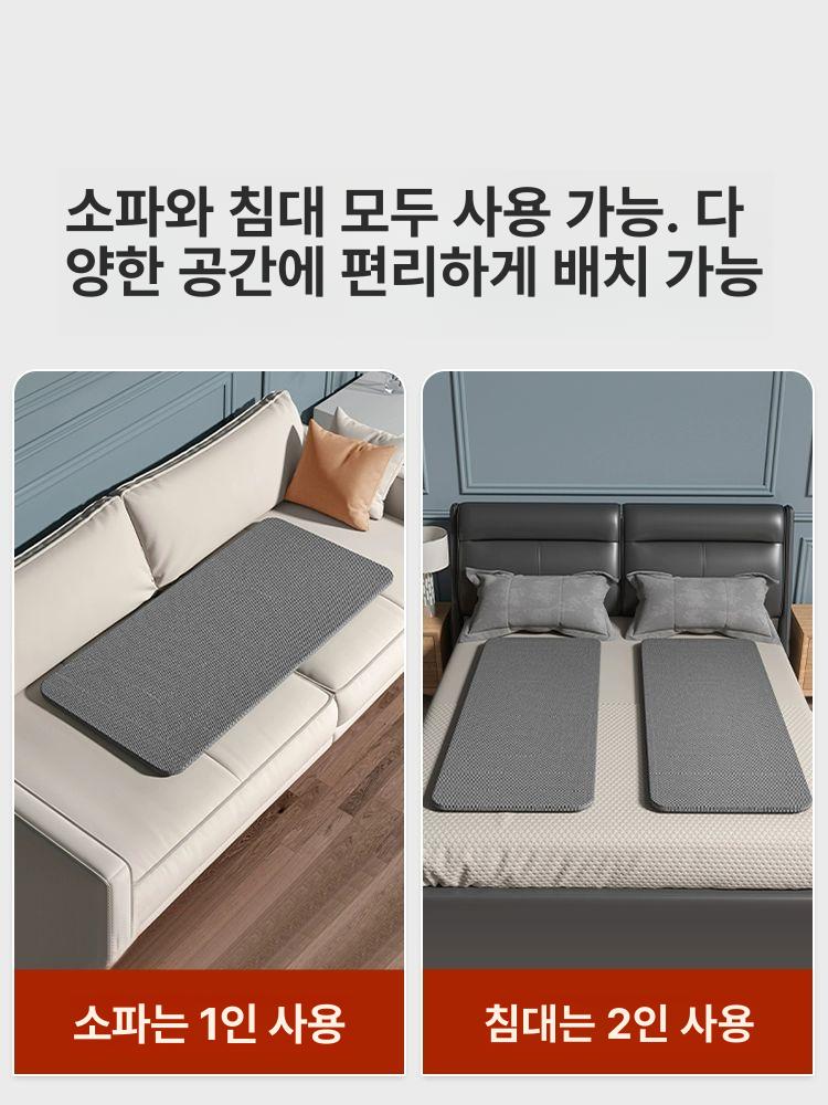 참죽 침대헤드보드 1인용 조명 슈퍼싱글 평상형 매트리스 침대프레임 서랍형 일자형 - 상세 이미지 4