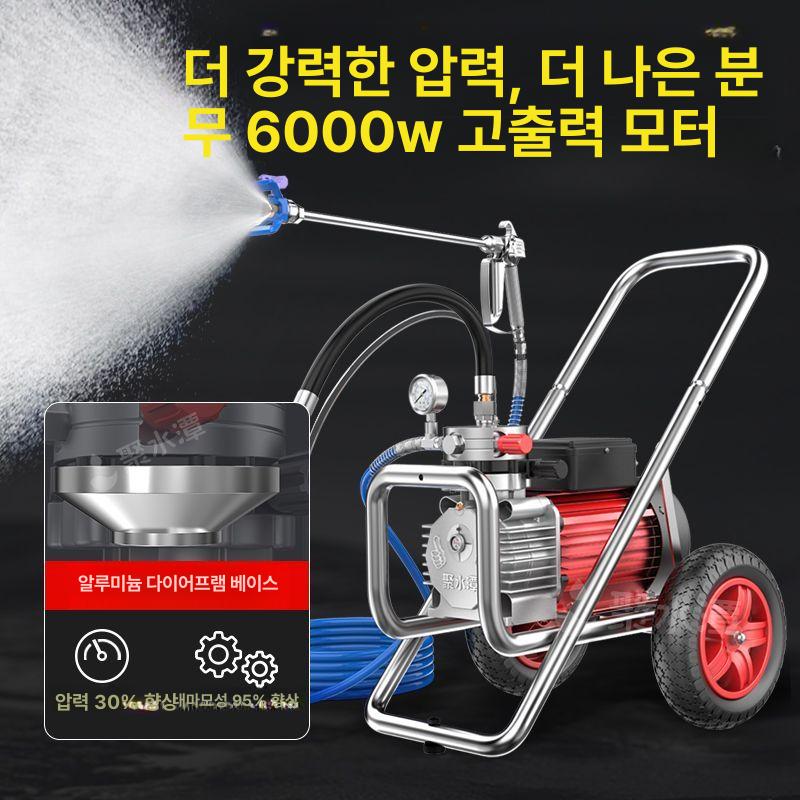 고압 에어리스건 도장기 스프레이 분사기 도색기 에어리스분무기 싱글건 노즐 코팅 - 상세 이미지 5