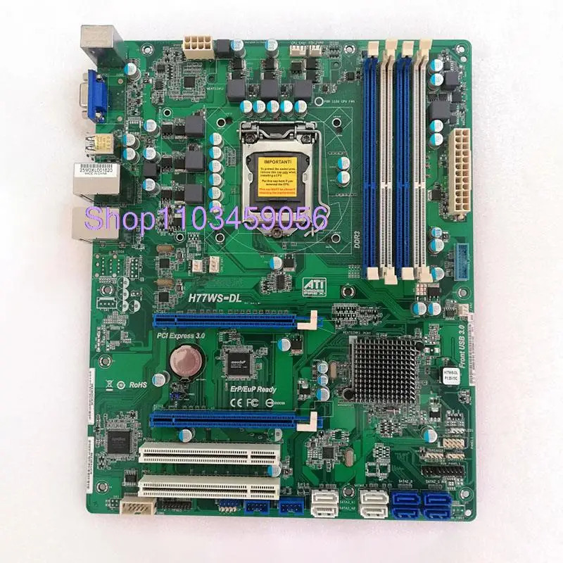 ASRock호환 서버E3-1230 CPU 마더보드 H77WS-DL LGA1155 지지대 I5 I7