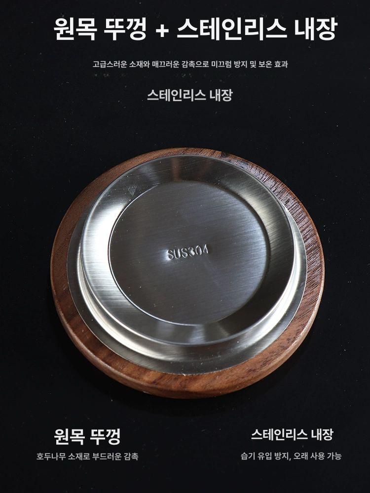 나무 커피팟 유리 보온 커피포트 차 용량 전기 티워머 인덕션 스타일 투명 - 상세 이미지 3