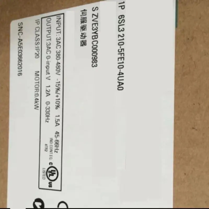 인버터 6SL3210-5FE12-0UA0 6SL3210-5FE1UA0