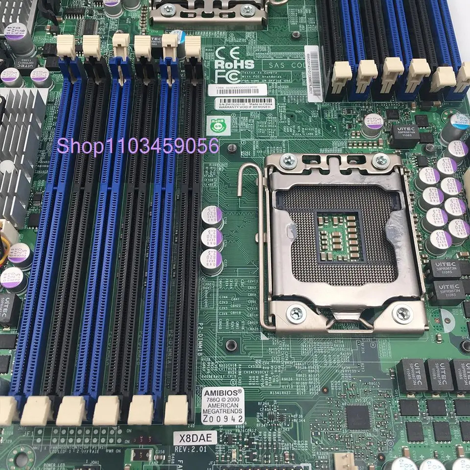 Supermicro 서버워크스테이션 마더보드 지지대 Xeon 프로세서 5600/5500 시리즈 DDR3 SATA2 PCI-E2.0 X8DAE