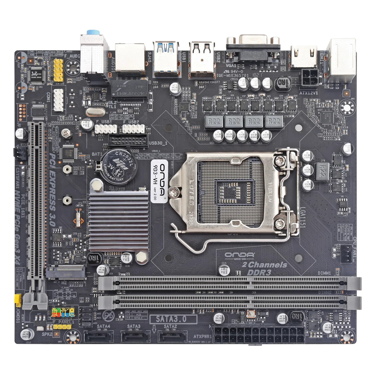 ONDA 9D4DVH 컴퓨터 메보드 LGA1151 6-대 CPU 솔리드 스테이트 M.2 NMVE용
