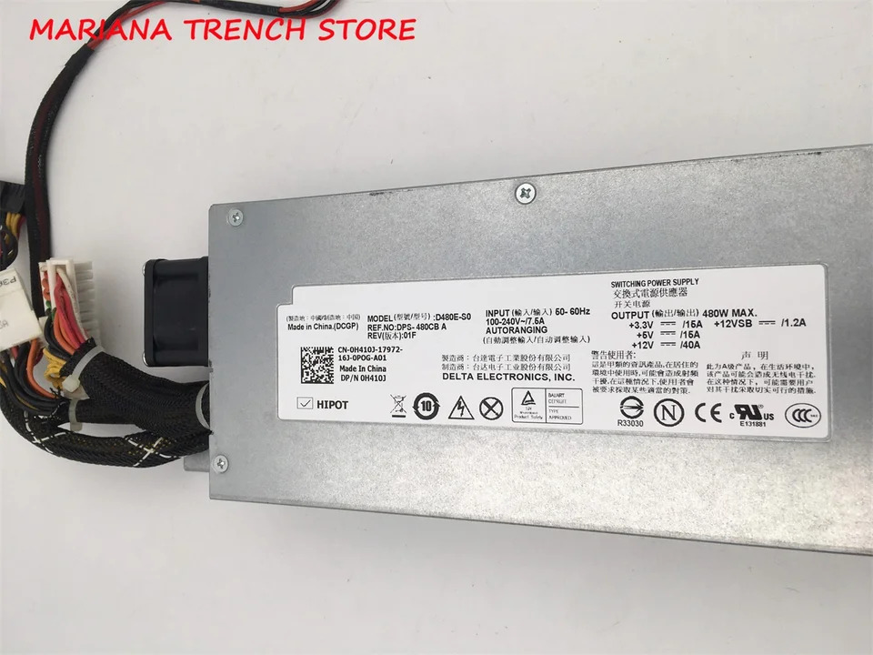 D480E-S0 DPS-480CB A 서버 전원공급장치 DELL R410 R415 MAX480W