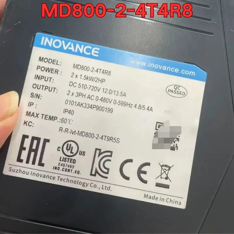 리퍼 MD800-2-4T4R8 인버터 기능 정상
