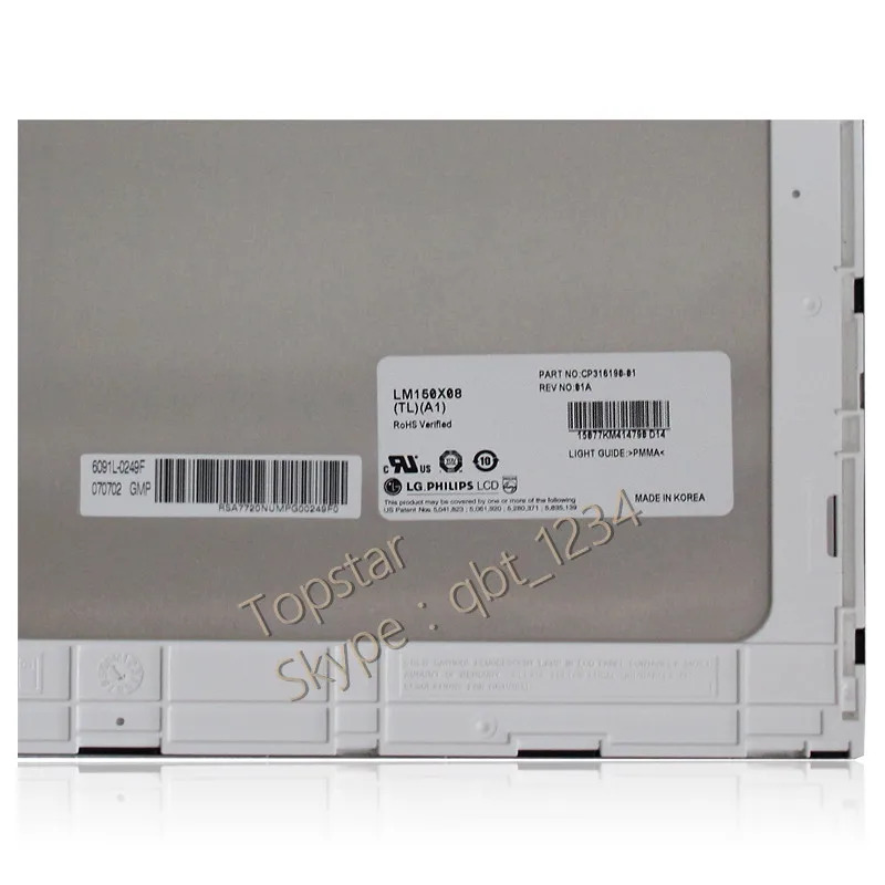 LCD 패널 LM150X08-TLA1 LM150X08 TLA1 디스플레이 15.0 인치
