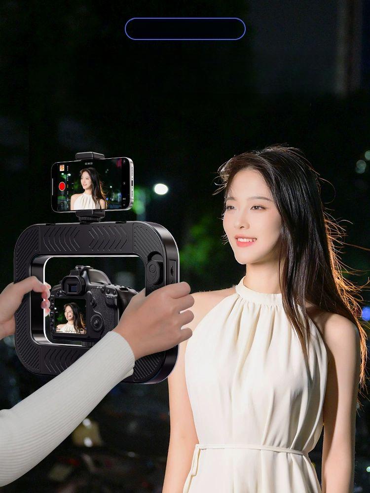 라이브 링라이트 삼각대 카메라 촬영용 거치대 오버헤드 스트리밍 브이로그 사진조명 - 상세 이미지 5