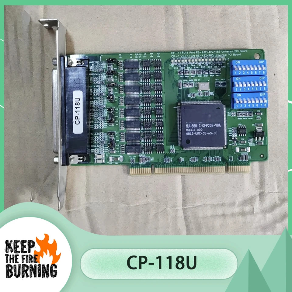 MOXA CP-118U PCI 산업멀티 시리얼 카드 8 포트 RS232 422/485 CP118