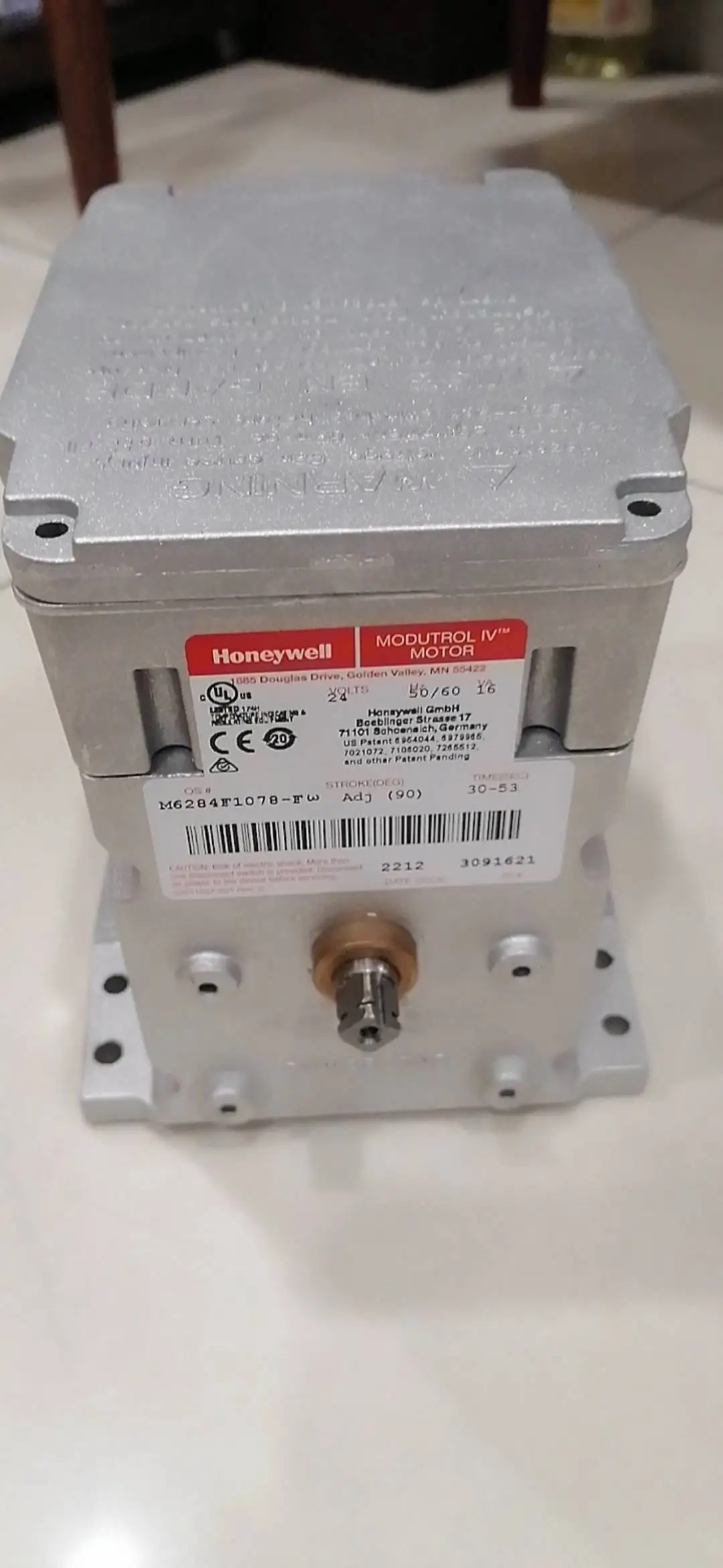 M6284F1078-F 하니웰 공점 액츄에이터 오리지널 기술 지원
