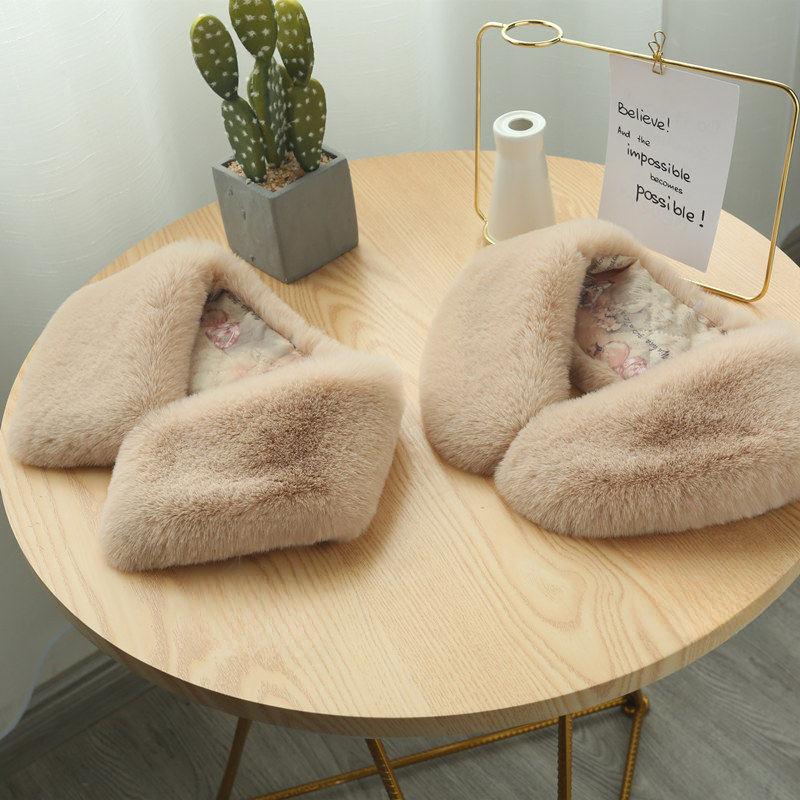 모피 퍼자켓 탈부착 보온 하이넥 아우터 칼라 밍크 겨울 스타일 방한 오버핏 가을 - 상세 이미지 3