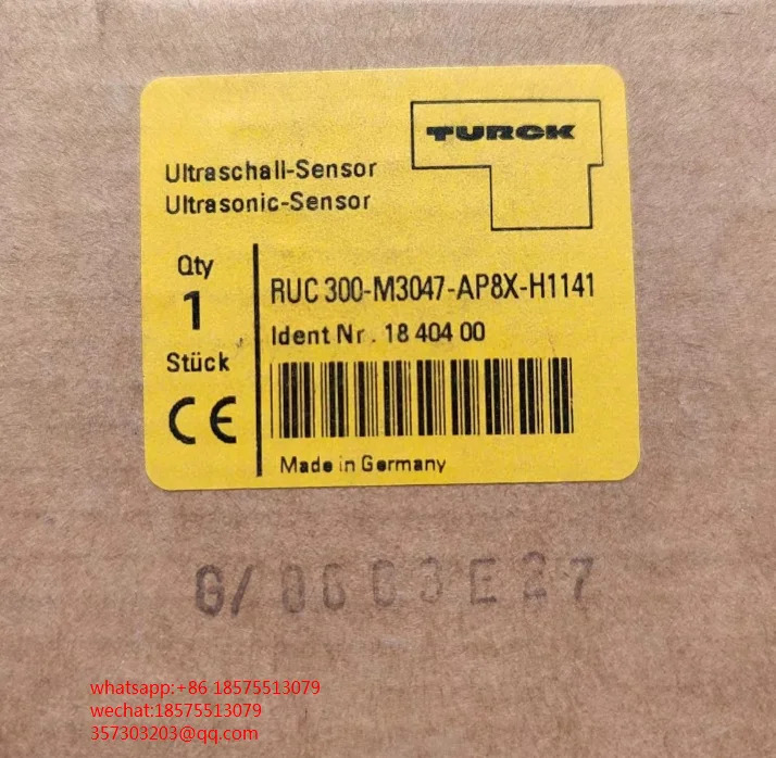 전기 어프로치 스위치 터크 RUC300-M3047-AP8X-H11 초음파 센서